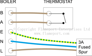 Electric Central Heating on Volt Free Thermostat With Combination Boiler Connections
