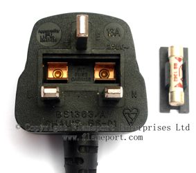 13A non-removable plug