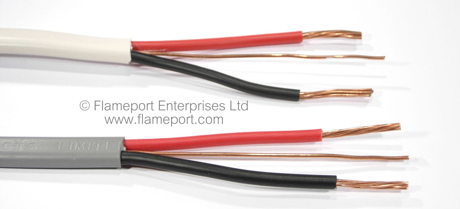 PVC insulated flat twin and earth wiring cables