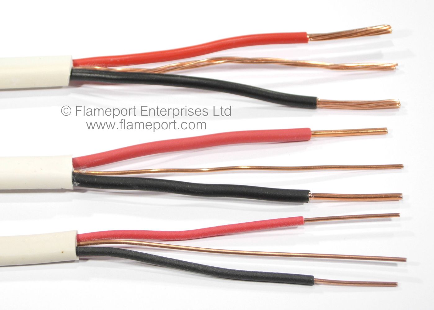 PVC insulated flat twin and earth wiring cables