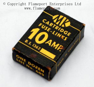 Box of One Dozen 10 Amp Fuses