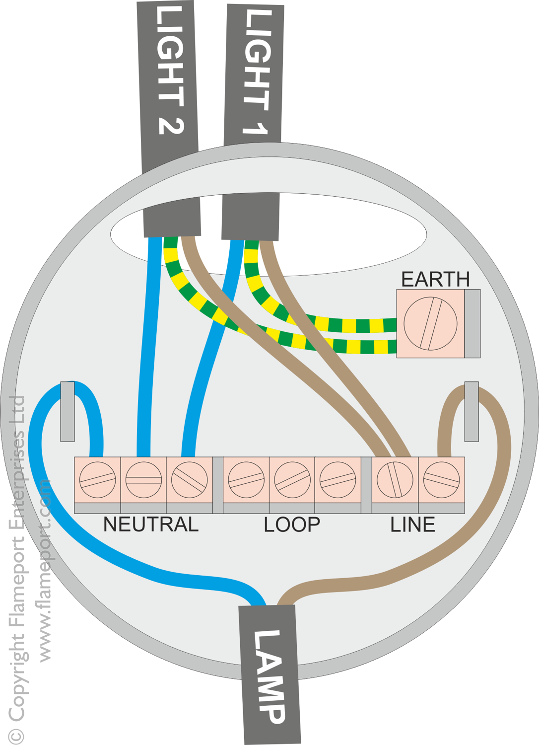 Multiple Lights From A Single Switch, Wiring Diagram For Multiple Lights On One Switch Uk