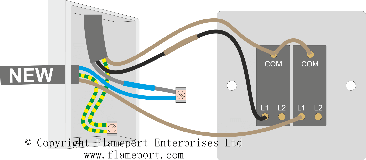 Adding An Extra Light From A Switch, Double Switch Wiring Diagram Uk