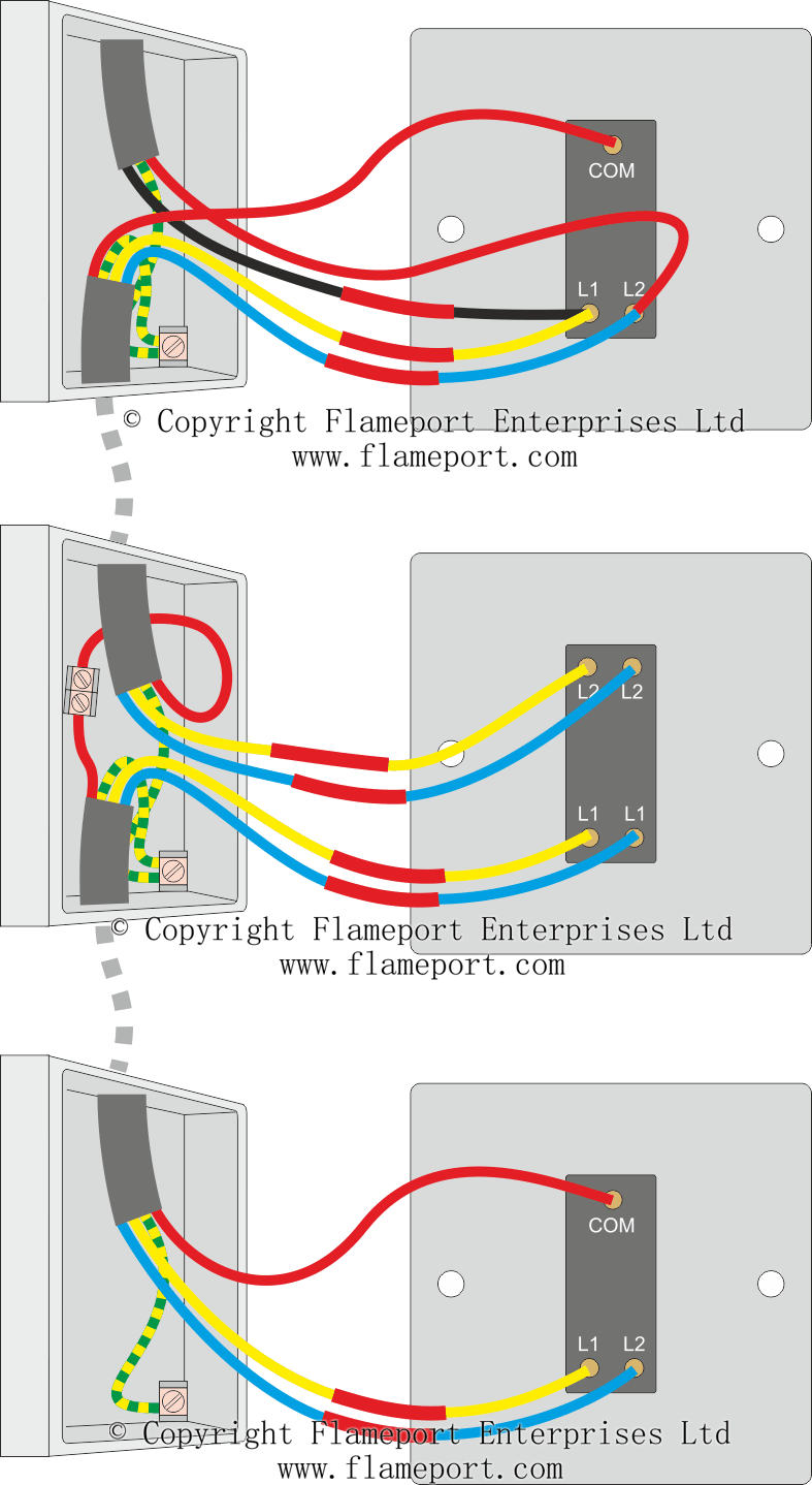 3 way switched lighting circuits staircase wiring diagram using two way switch 