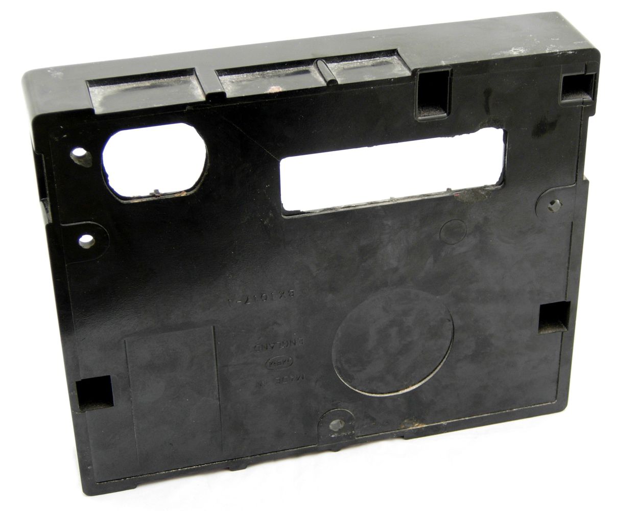 ... Moulded plastic back of a MEMERA 3 rewireable fusebox