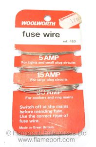 19p Woolworth fuse wire card, ref 480