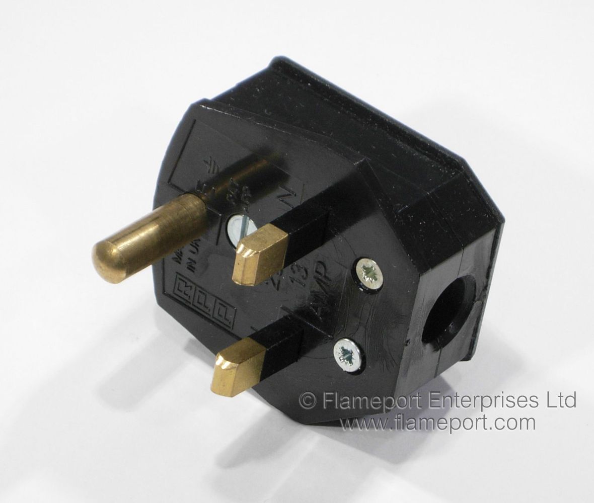 Round earth pin non-standard 13A plug home wiring types of cables 