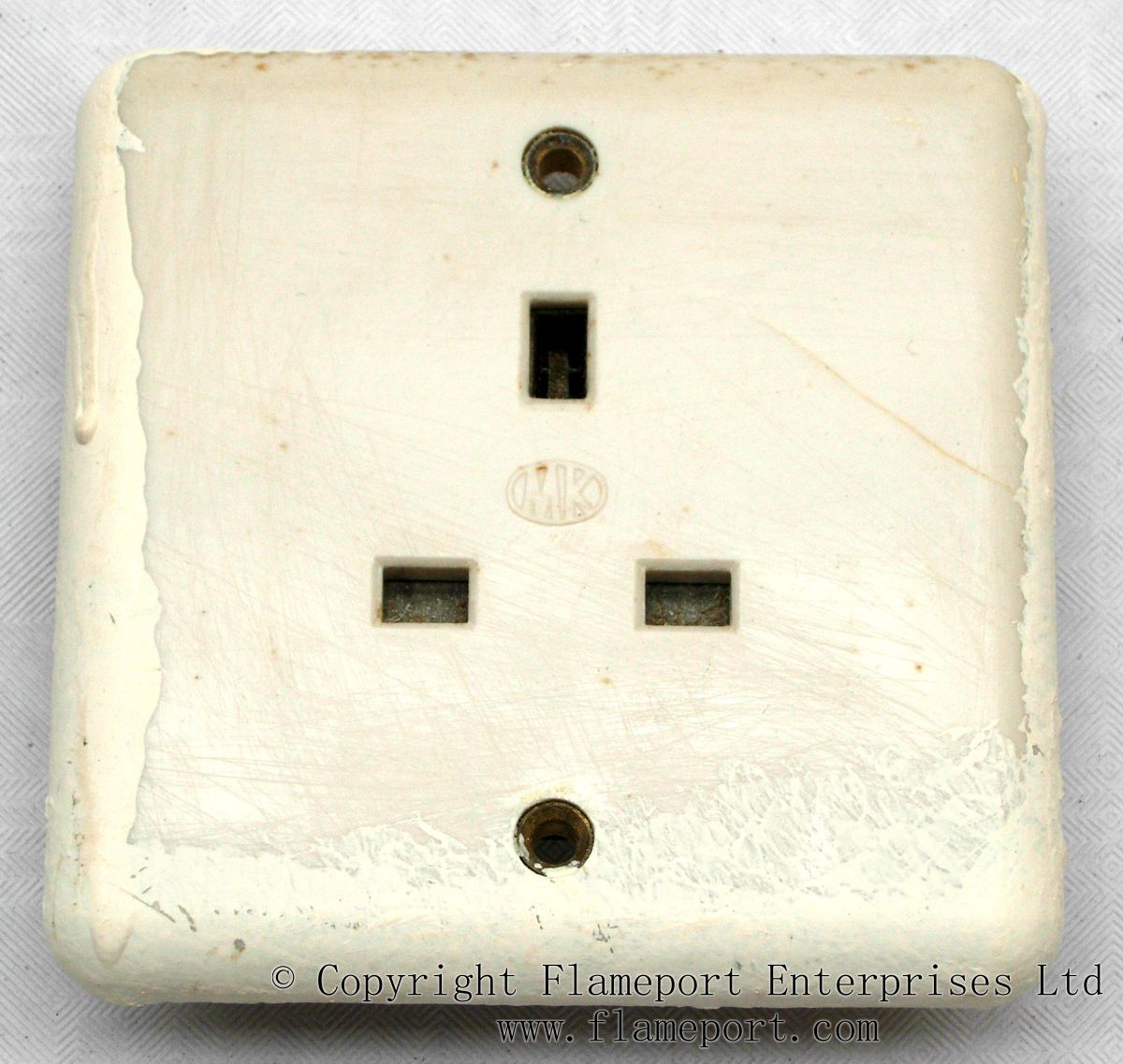 MK plastic single socket outlets