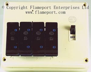 Wylex Standard 4 way fusebox with white wooden frame wylex 4 way fuse box 